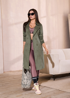 Gaban M-799 Tela Gamuza Licrada Color Olive Moss