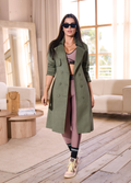 Gaban M-799 Tela Gamuza Licrada Color Olive Moss
