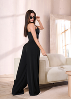 Pantalón M-818 Tela Armani Color Negro