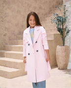 Gabán Niña Rosa en Paño M-863
