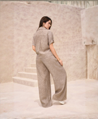 Conjunto Taupe en Blonda M-852